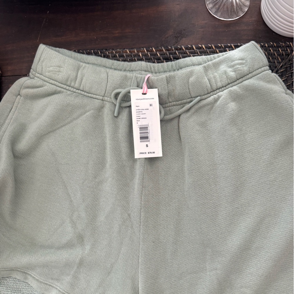 Vineyard Vines Sage Green Drawstring Athletic Shorts